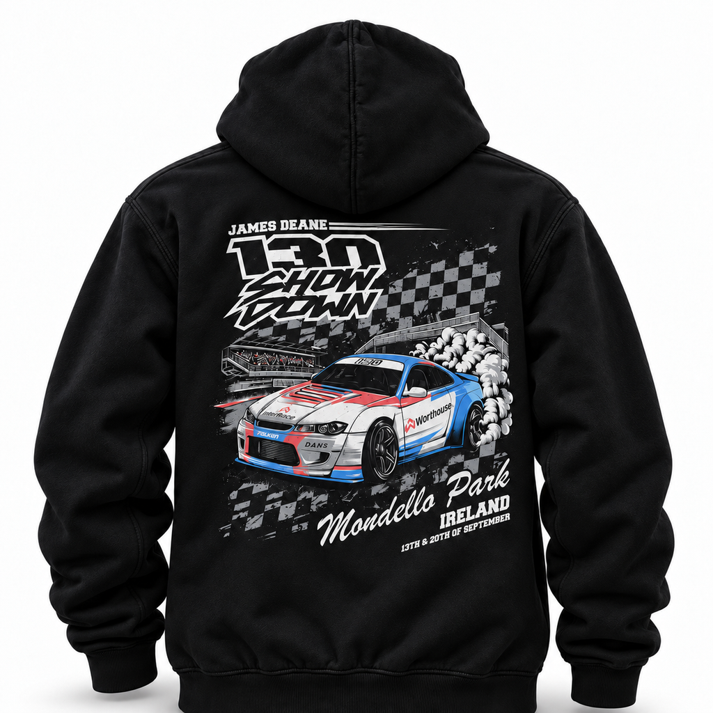 130 Showdown Oversized Hoodie Faded Black
