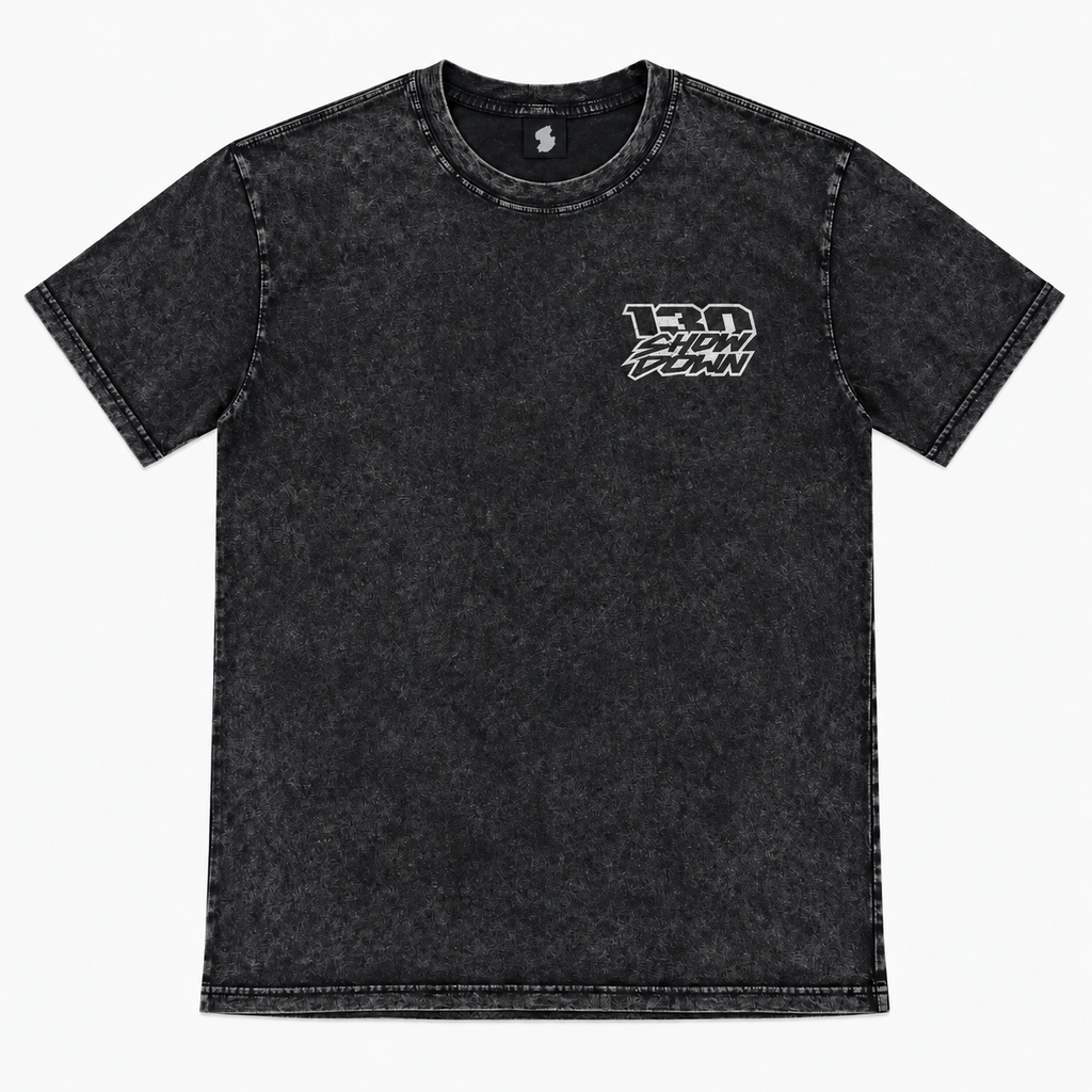 130 Showdown Stone Washed Black T-Shirt
